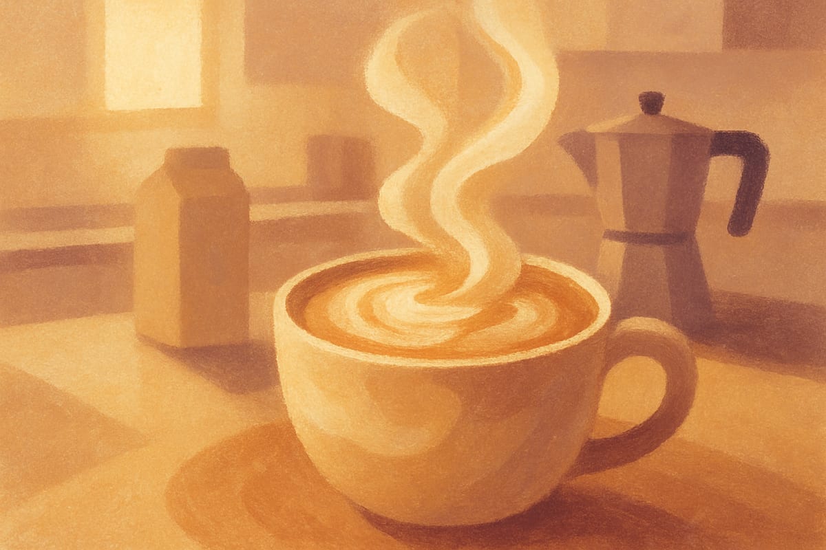 Coffee & Milk Frothers — generic kitchen blending editorial illustration