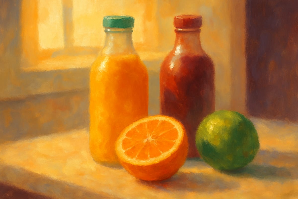 Juicers — generic kitchen blending editorial illustration